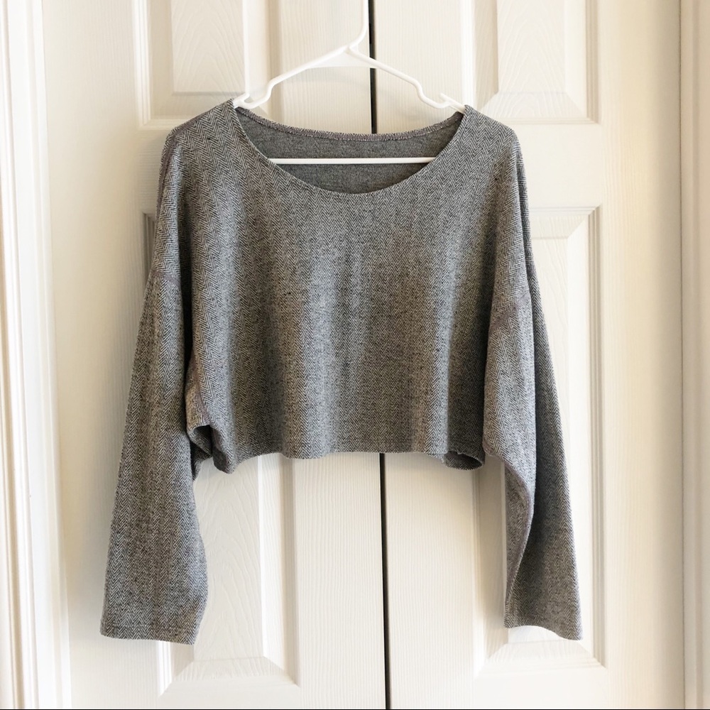 American Apparel Herringbone Easy Sweater-one Size